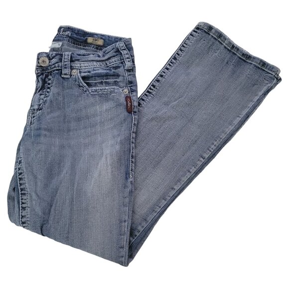 Silver Suki Boot Cut Jeans Womens Size 28 Mid Rise Light Wash Denim Pants - Picture 1 of 7